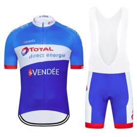 Tenue Maillot + Cuissard à Bretelles 2020 Total Direct Energie N002